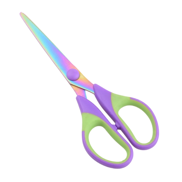 Titanium Colorful Blades Paper Scissors Household Pretty Design Exquisite Sewing Scissors